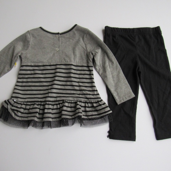 Swiggles Baby Girls Striped Tunic Top and Leggings - Picture 6 of 8